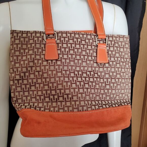 Tommy Hilfiger Brown & Orange Purse - Picture 9 of 11